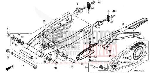 BRAS OSCILLANT CB500FAH de 2017